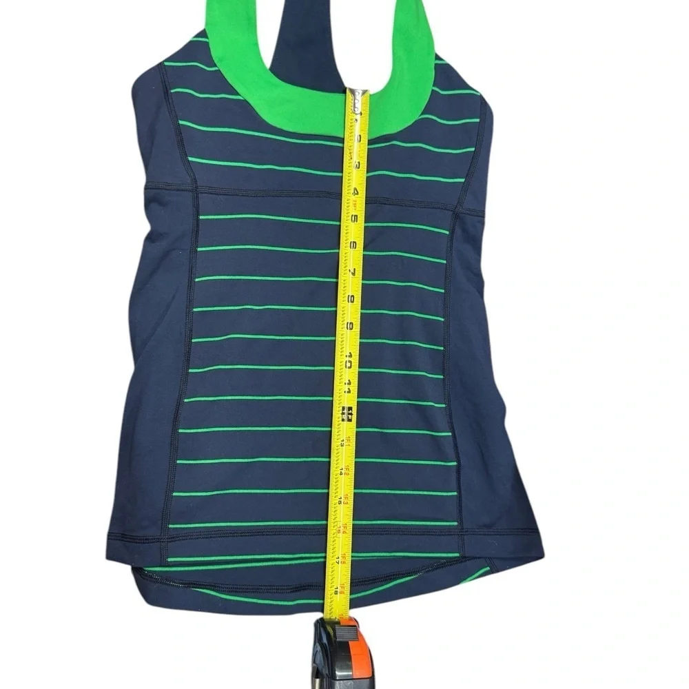 Lululemon Athletica. Fitted Green and Blue Tank Top